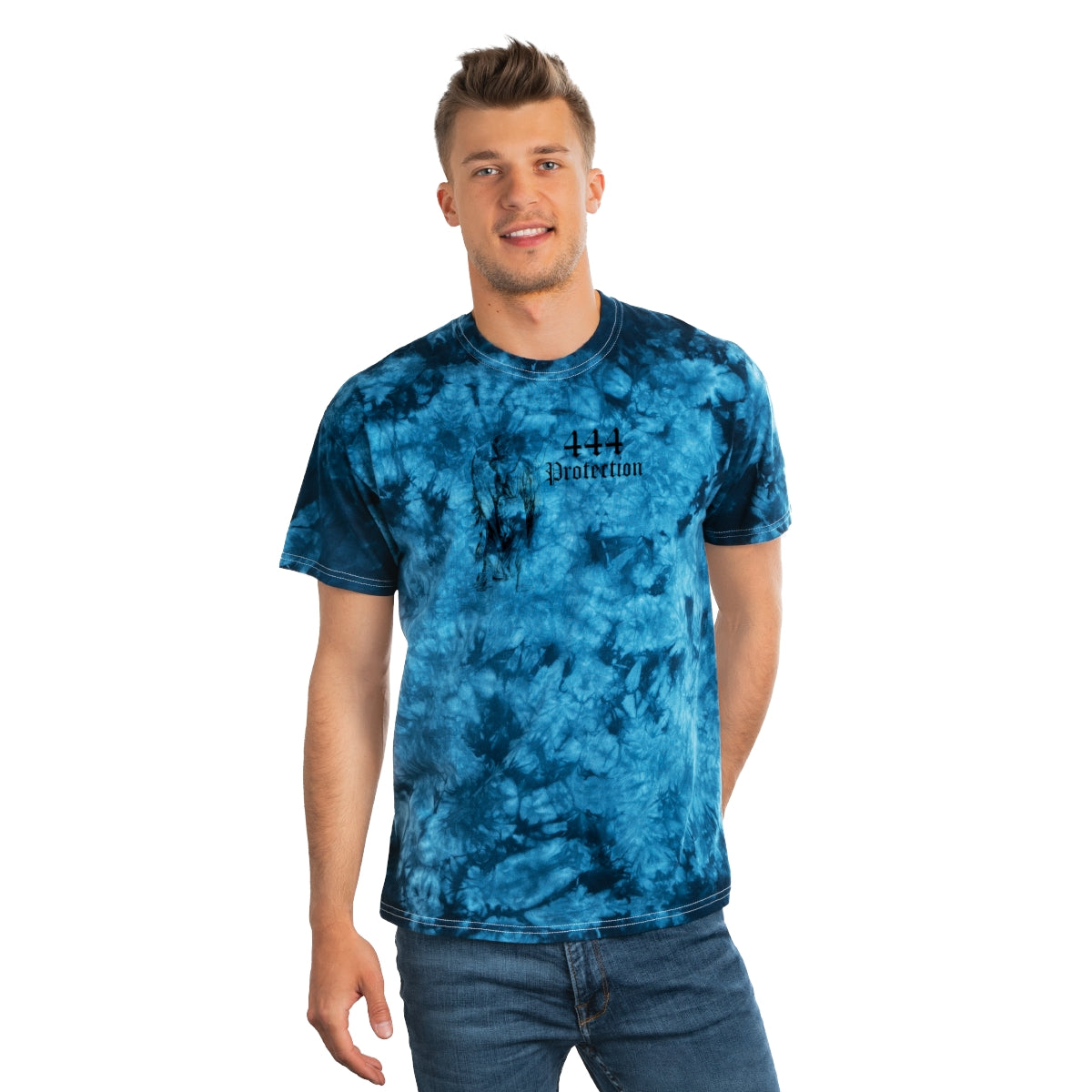 444 Tie-Dye Tee, Red